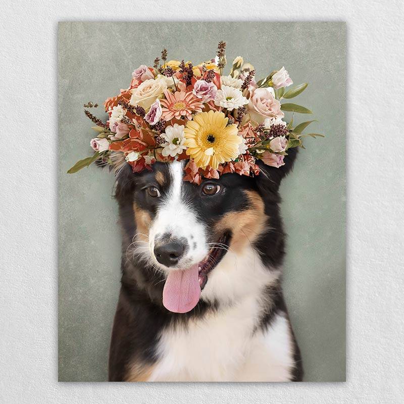 Dog Picture Portrait Pet Face Canvas