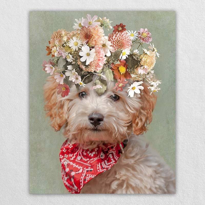 Custom Dog Portraits Canvas Pet Canvas