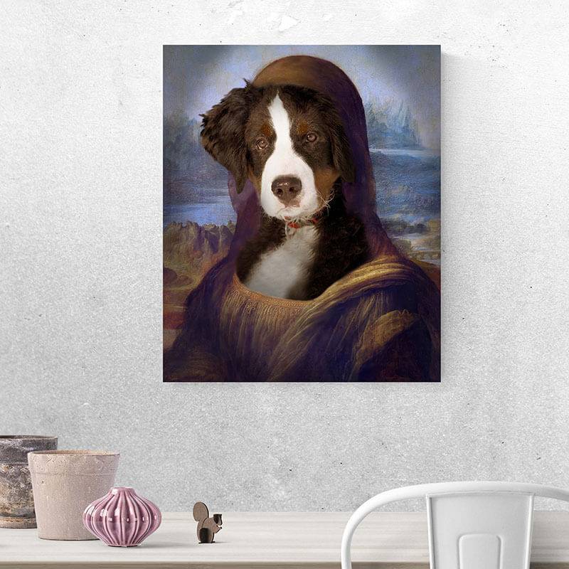 Cute Mona Lisa Famous Animal Portraits