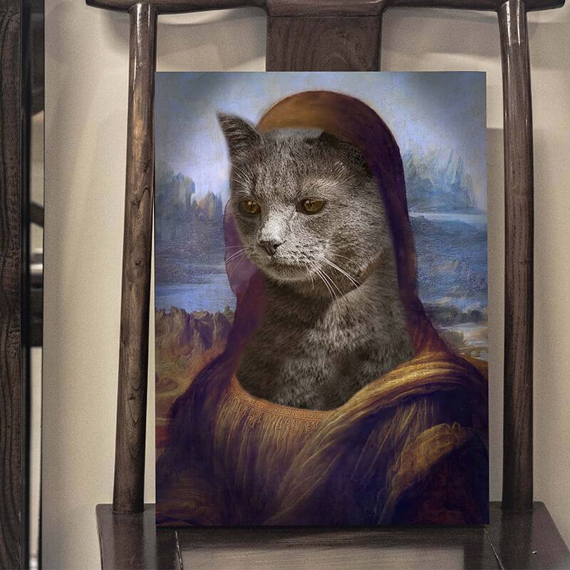 Cute Mona Lisa Famous Animal Portraits