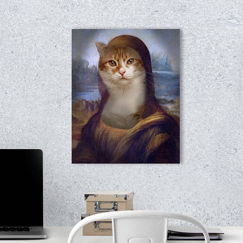 Cute Mona Lisa Famous Animal Portraits