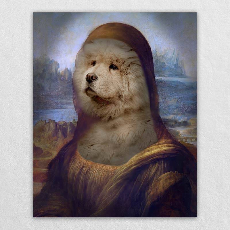 Cute Mona Lisa Famous Animal Portraits