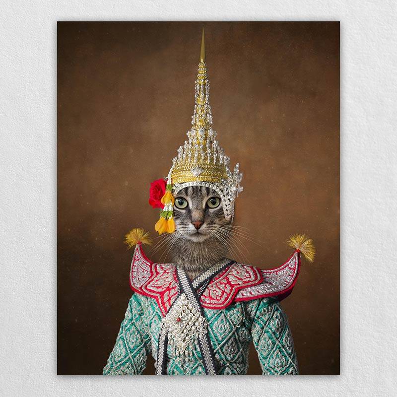 Dancer Cat Royal Portrait Vintage Dog Prints