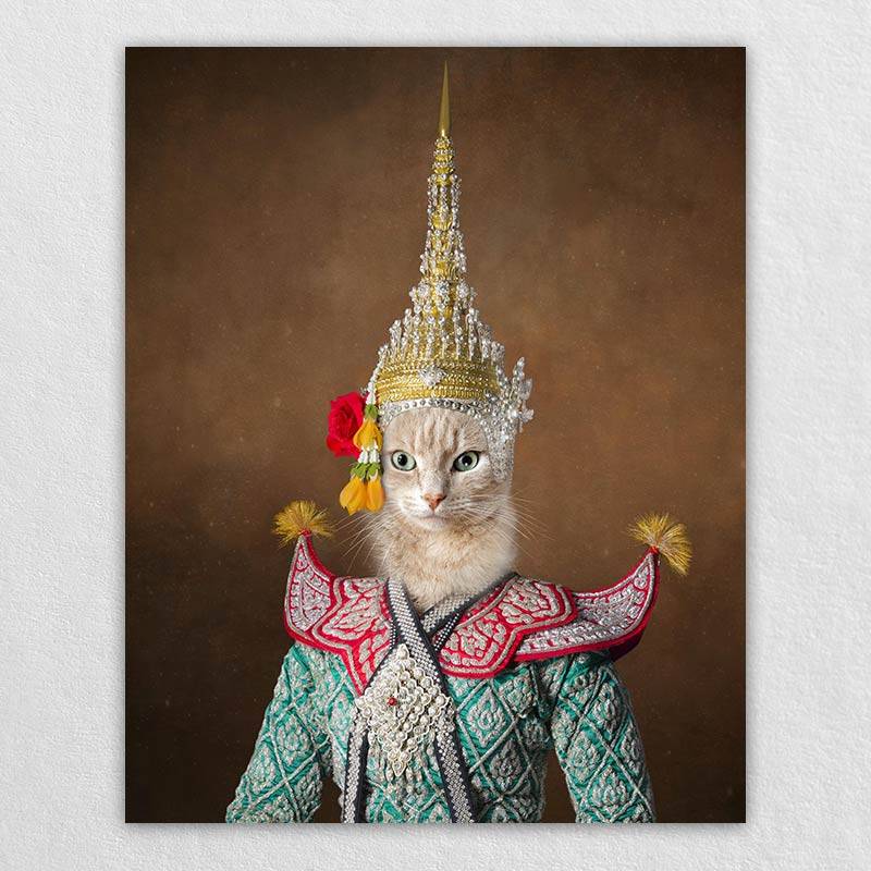 Dancer Cat Royal Portrait Vintage Dog Prints