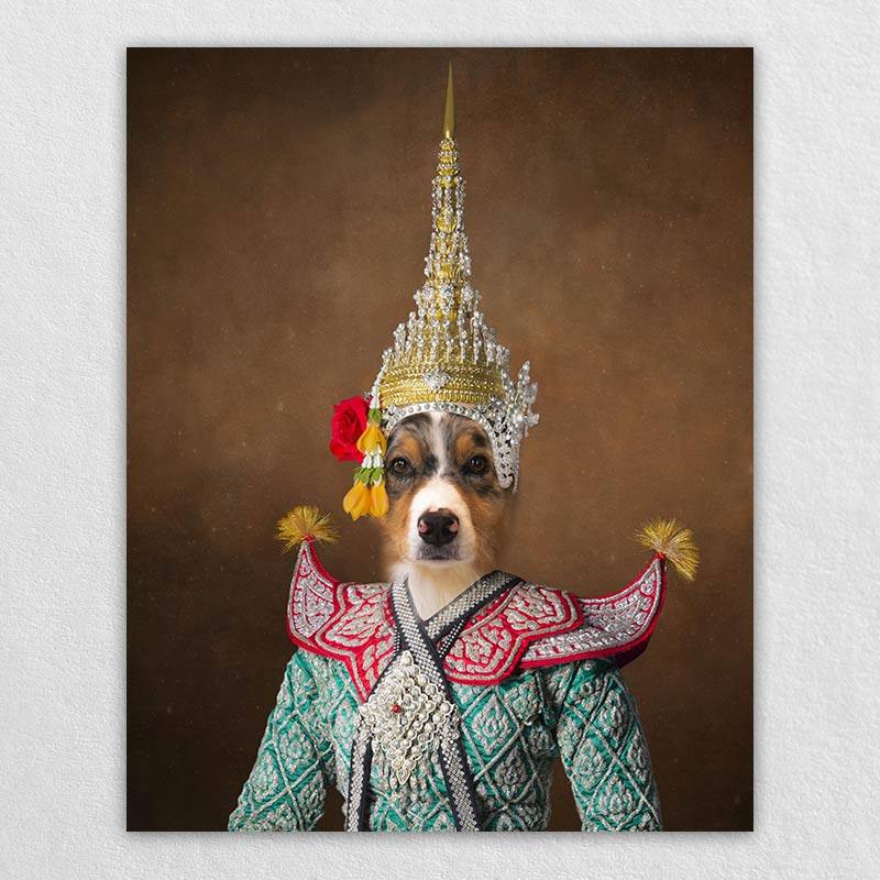 Dancer Cat Royal Portrait Vintage Dog Prints