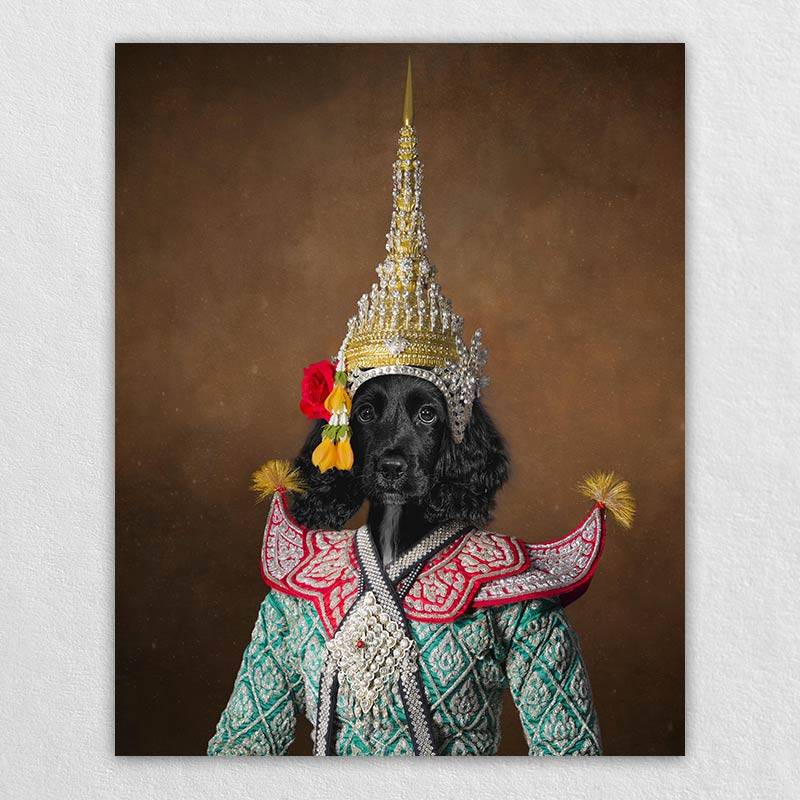 Dancer Cat Royal Portrait Vintage Dog Prints