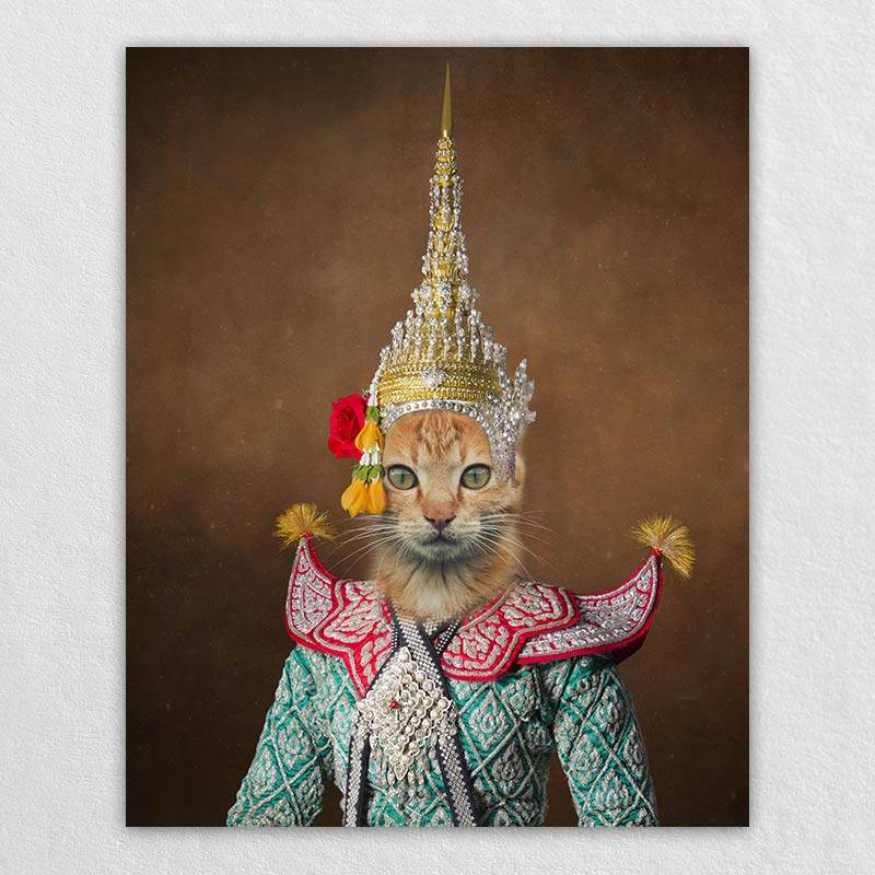 Dancer Cat Royal Portrait Vintage Dog Prints