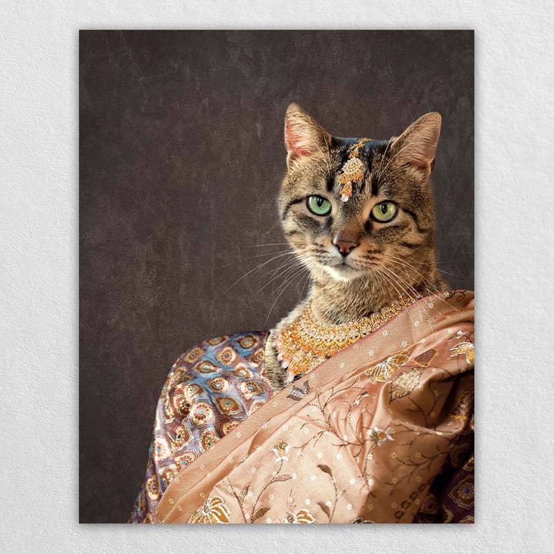 Sari Dog Cat Portraits Drawings Custom Made Gifts