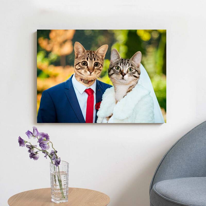 Funny Dog Prints Pet Portrait Custom Wedding Gifts