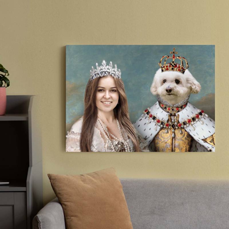 Queen Portrait Pet And Owner Royal Portraits