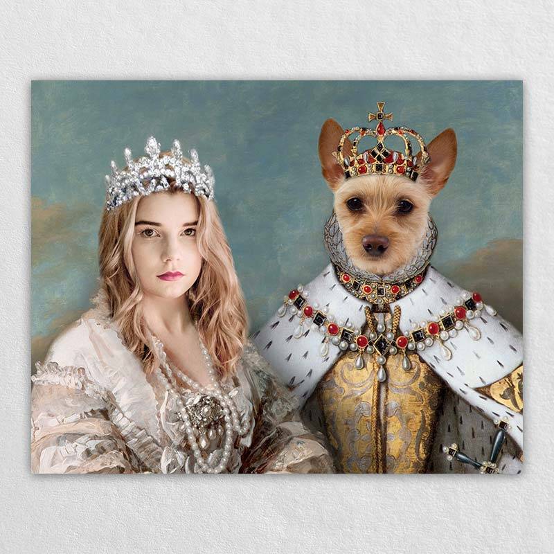 Queen Portrait Pet And Owner Royal Portraits