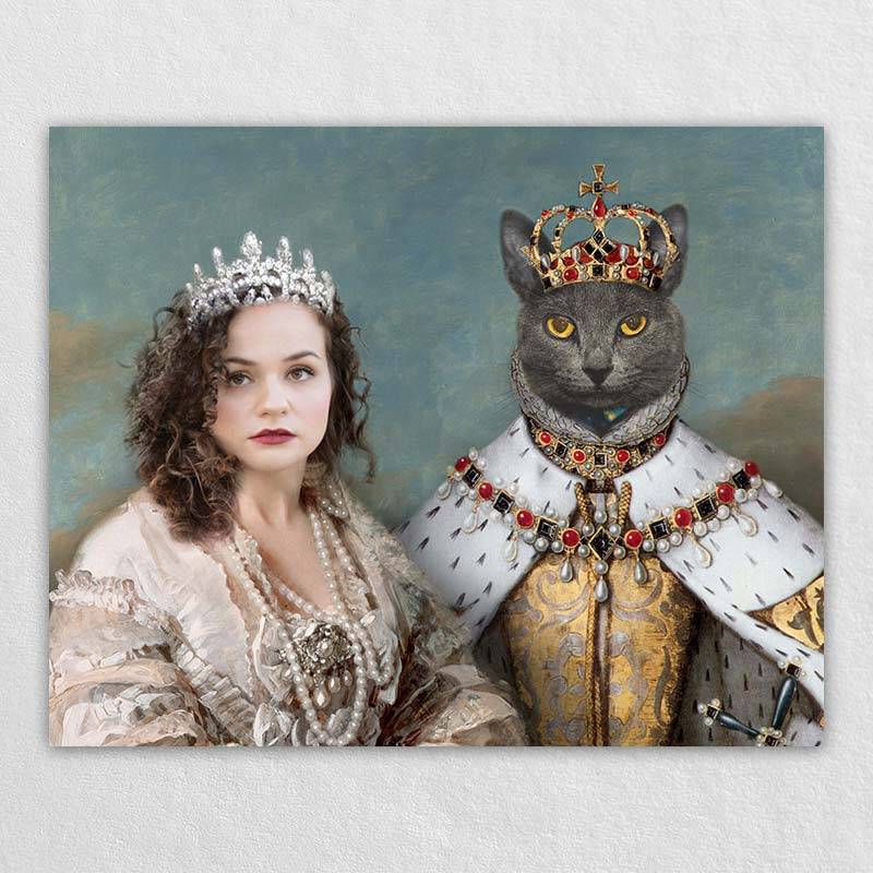 Queen Portrait Pet And Owner Royal Portraits