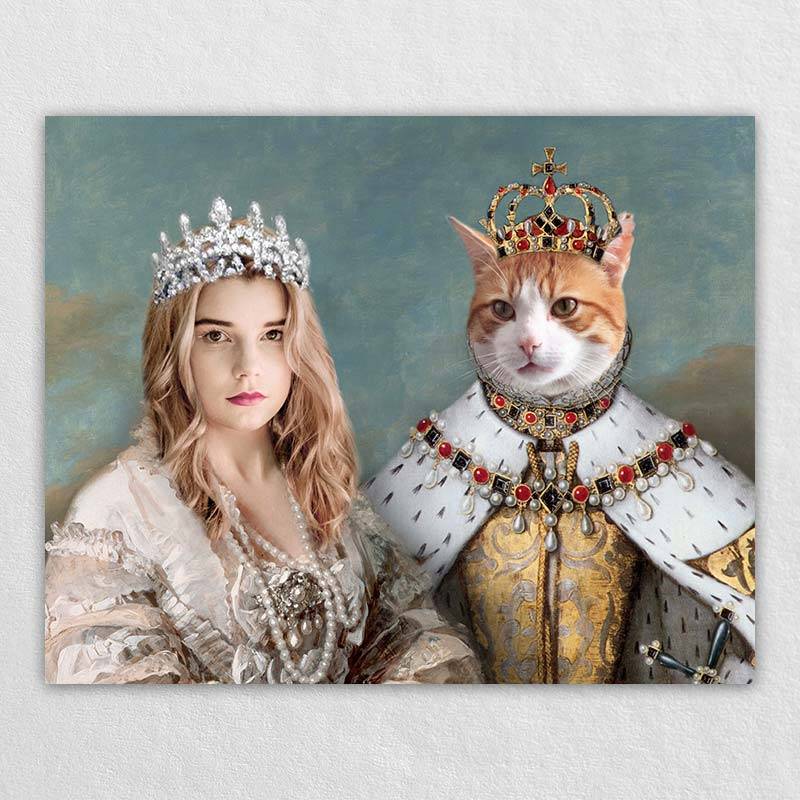 Queen Portrait Pet And Owner Royal Portraits