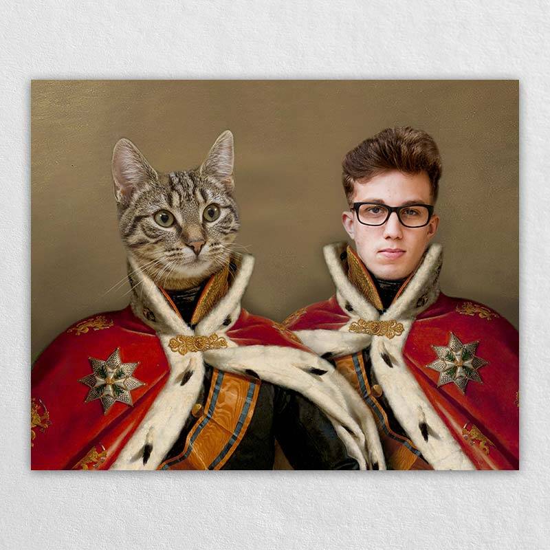 Royal Person And Pet Portraits Animal Canvas Art