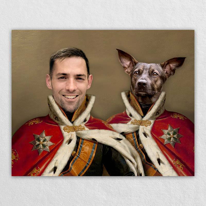 Royal Person And Pet Portraits Animal Canvas Art