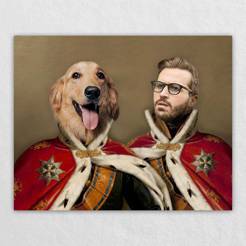 Royal Person And Pet Portraits Animal Canvas Art