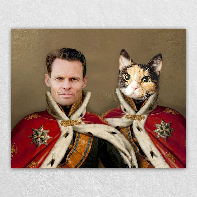 Royal Person And Pet Portraits Animal Canvas Art