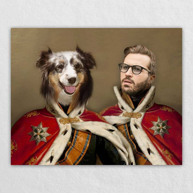 Royal Person And Pet Portraits Animal Canvas Art