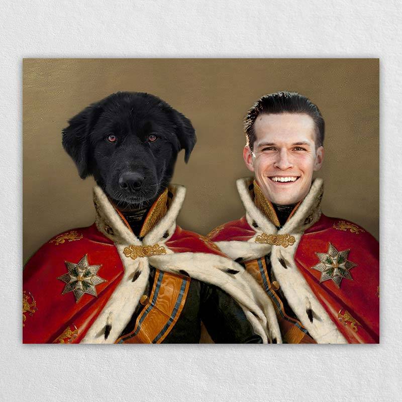 Royal Person And Pet Portraits Animal Canvas Art