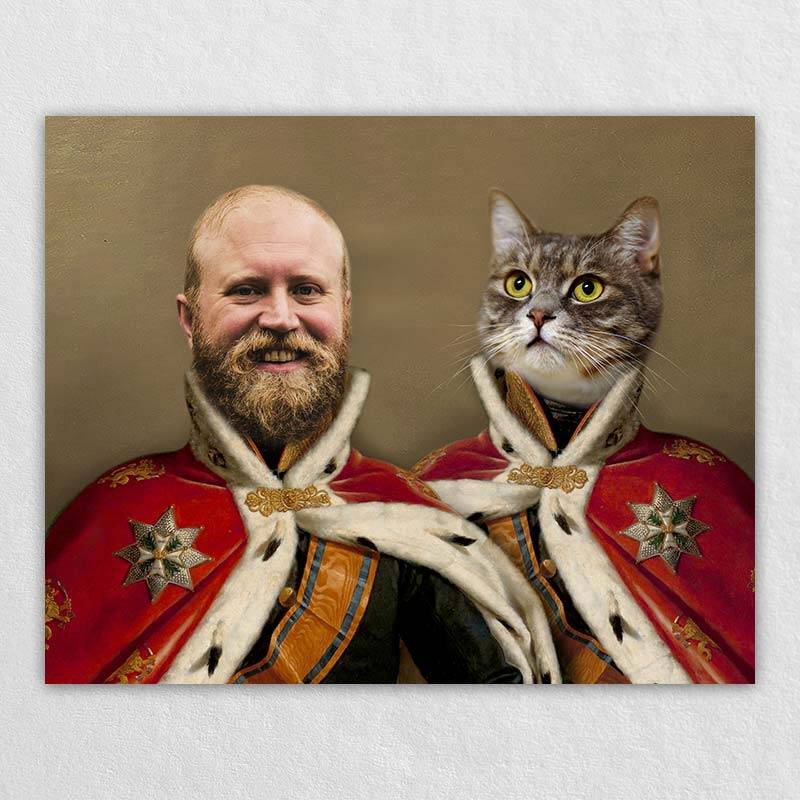 Royal Person And Pet Portraits Animal Canvas Art