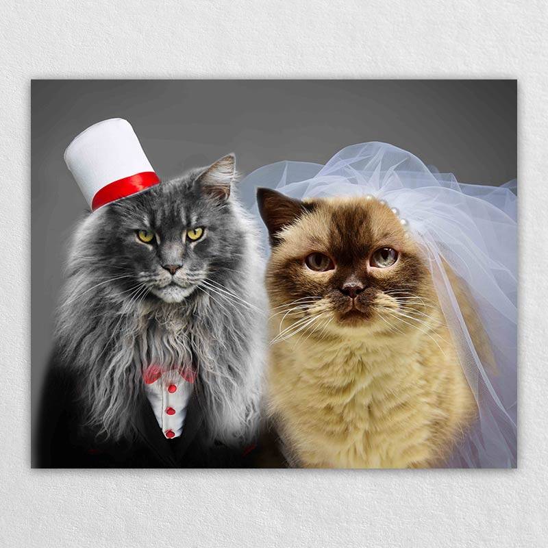 Pet Weeding Custom Pet Art Prints