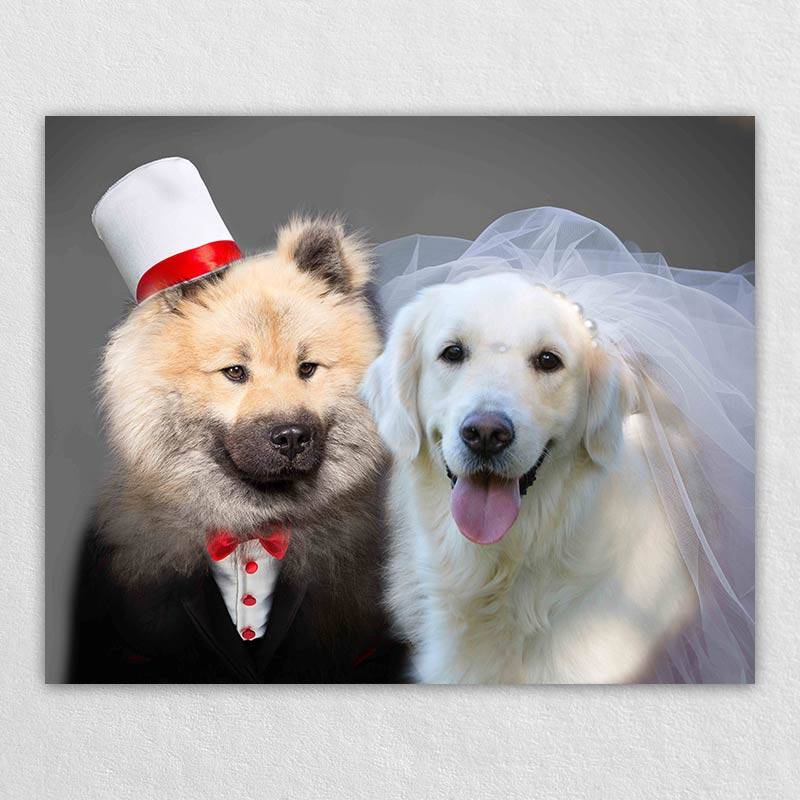 Pet Weeding Custom Pet Art Prints