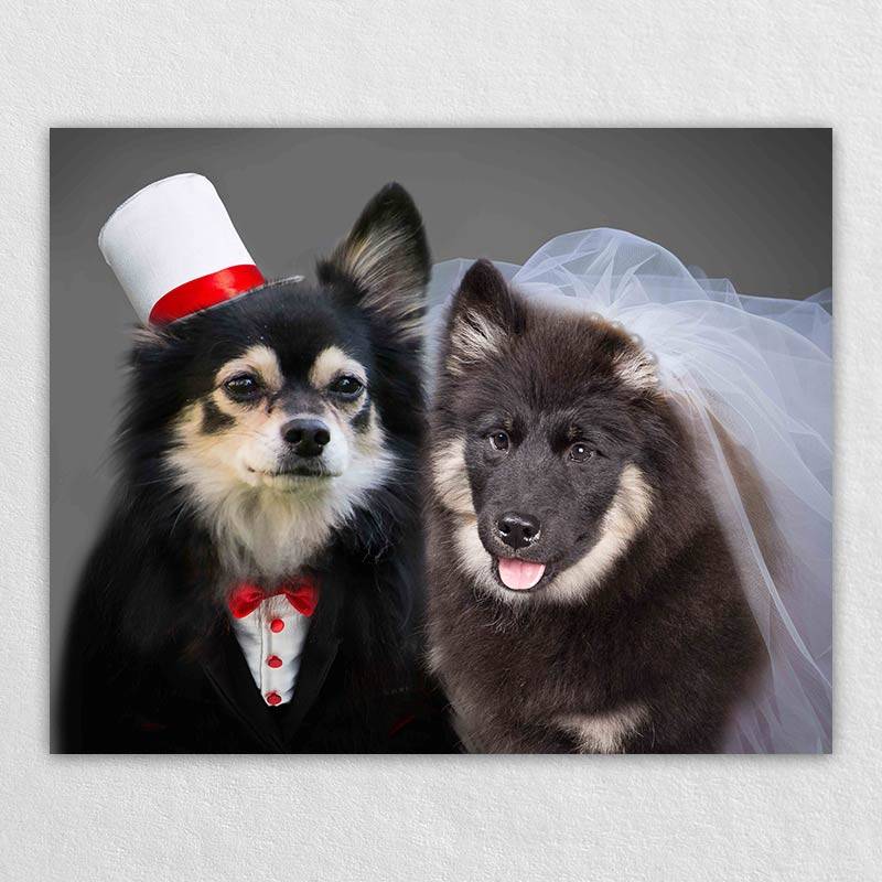 Pet Weeding Custom Pet Art Prints