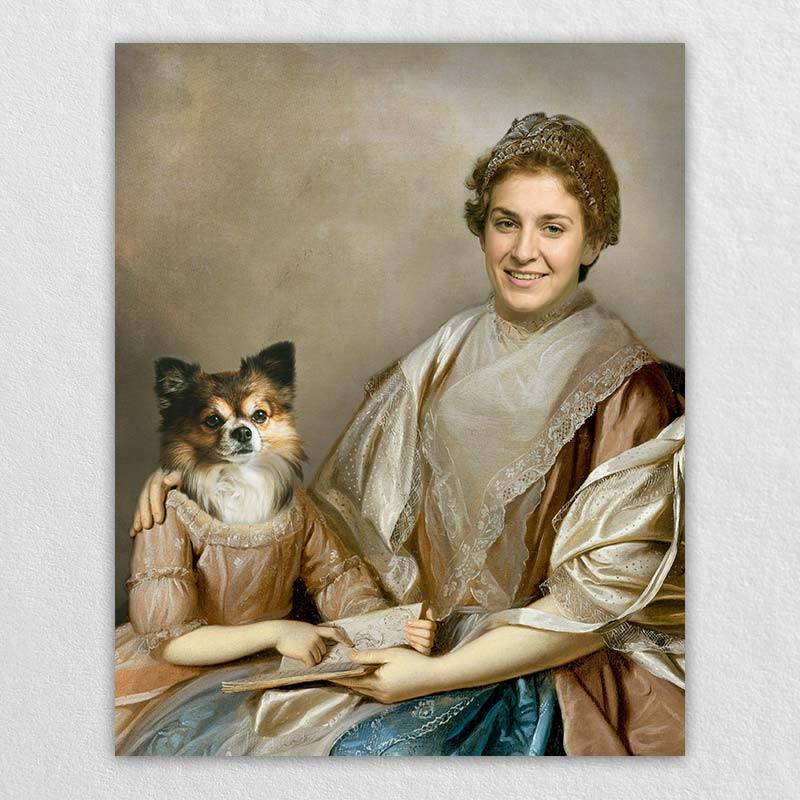 Owner Renaissance Art With Dogs And Pets