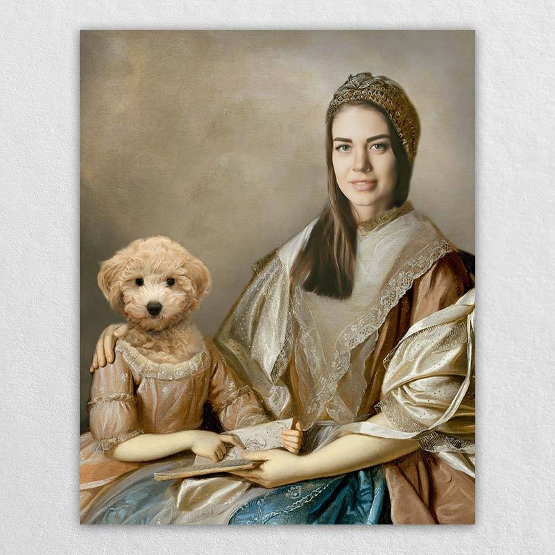 Owner Renaissance Art With Dogs And Pets