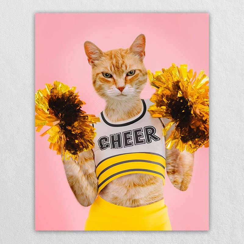 Turn Pet Into A Cheerleading Pet Drawing