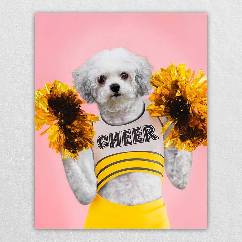 Turn Pet Into A Cheerleading Pet Drawing