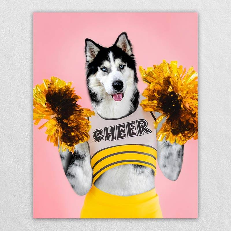 Turn Pet Into A Cheerleading Pet Drawing