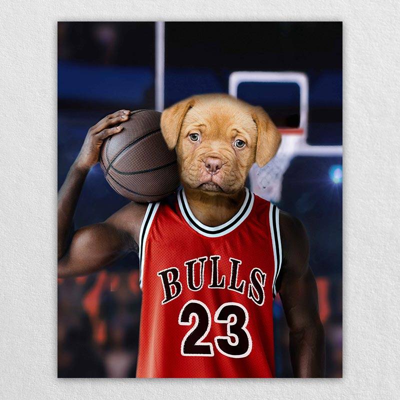 Slam-Dunk Specialist Pet Dog Custom Painting