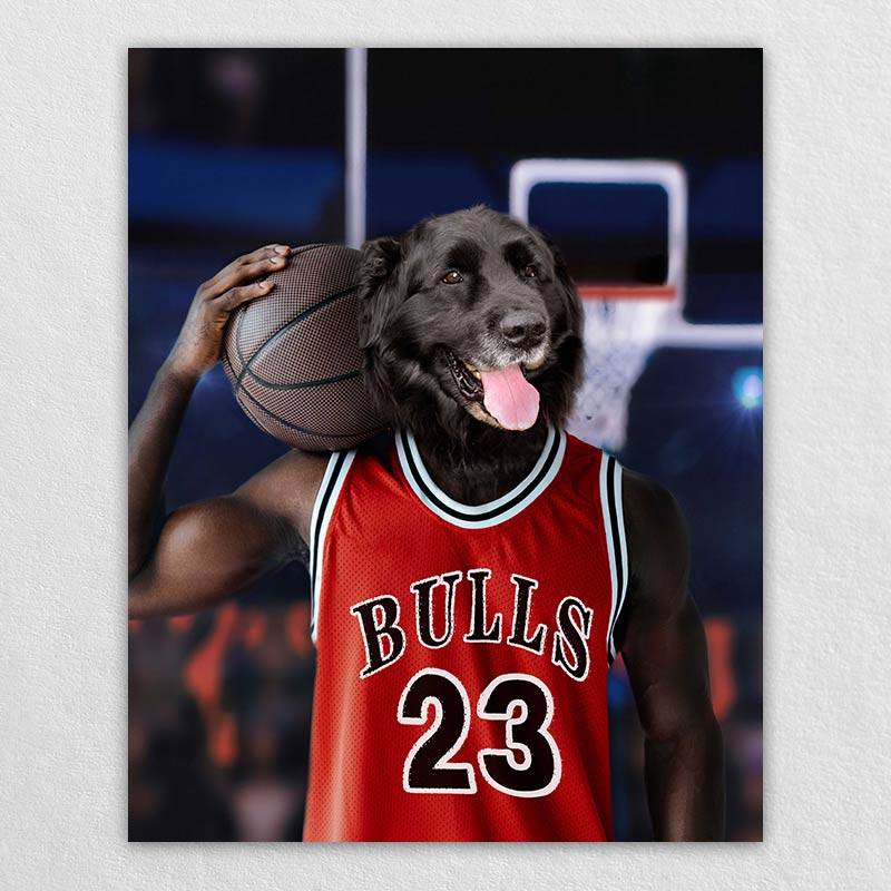 Slam-Dunk Specialist Pet Dog Custom Painting