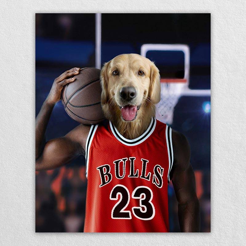 Slam-Dunk Specialist Pet Dog Custom Painting