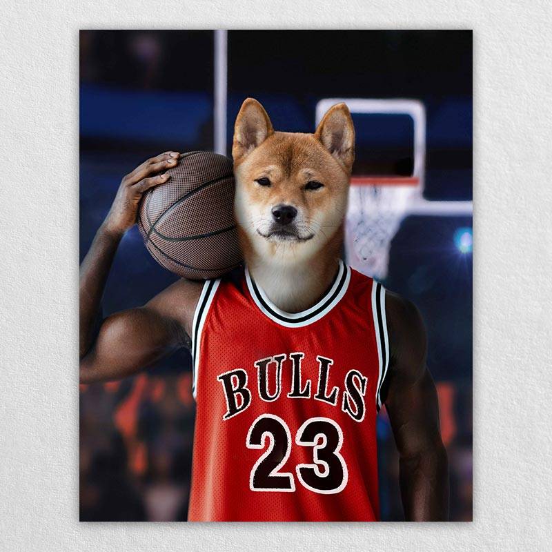 Slam-Dunk Specialist Pet Dog Custom Painting