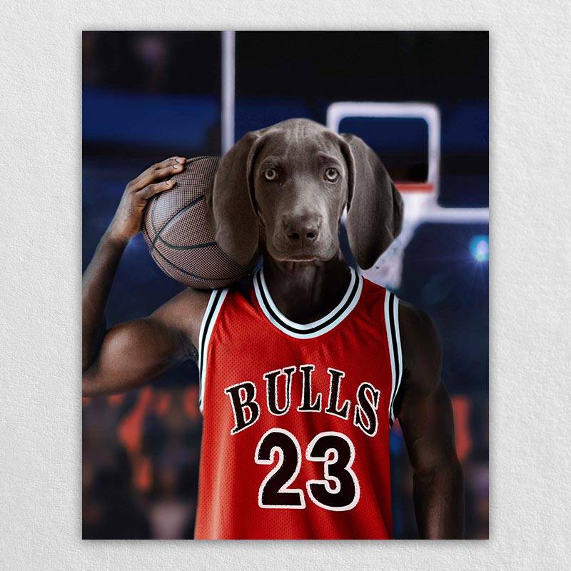 Slam-Dunk Specialist Pet Dog Custom Painting