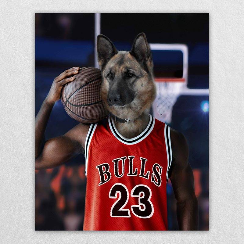 Slam-Dunk Specialist Pet Dog Custom Painting