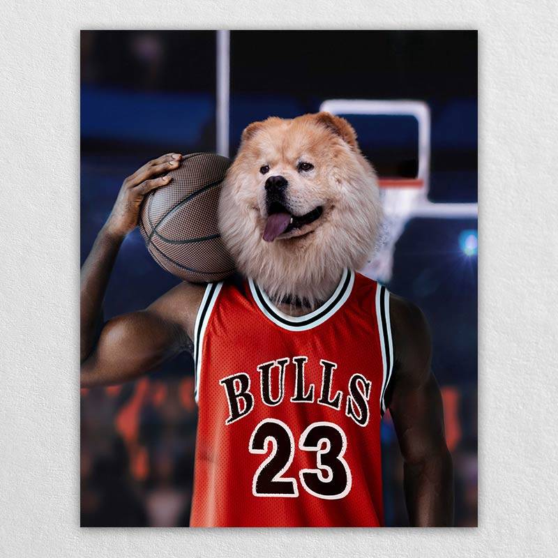 Slam-Dunk Specialist Pet Dog Custom Painting