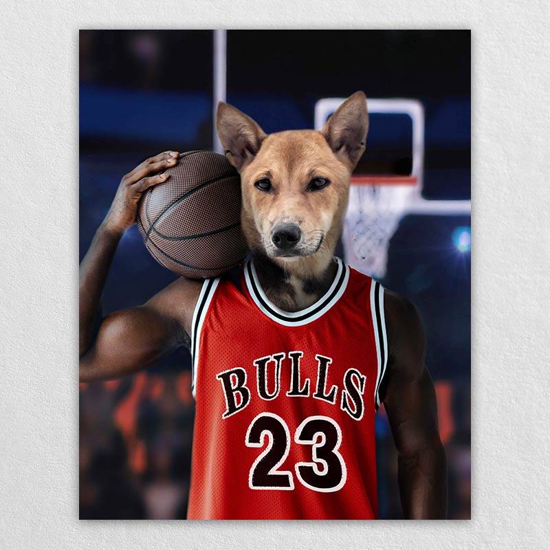 Slam-Dunk Specialist Pet Dog Custom Painting