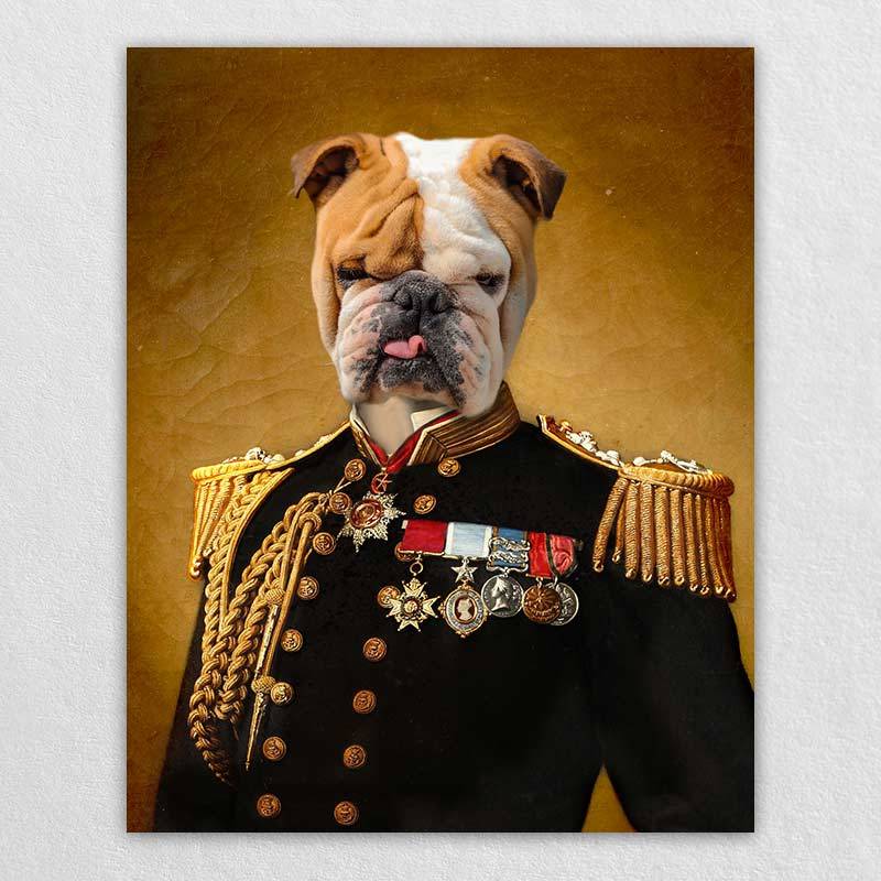 The Admiral Custom Pet Canvas