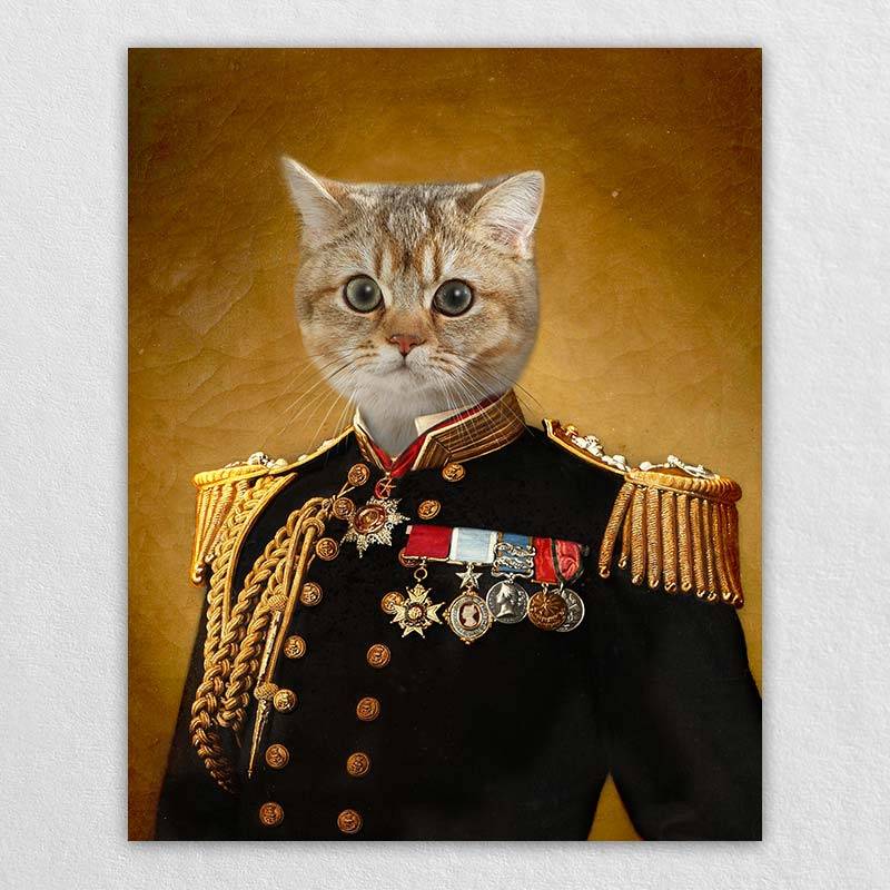 The Admiral Custom Pet Canvas