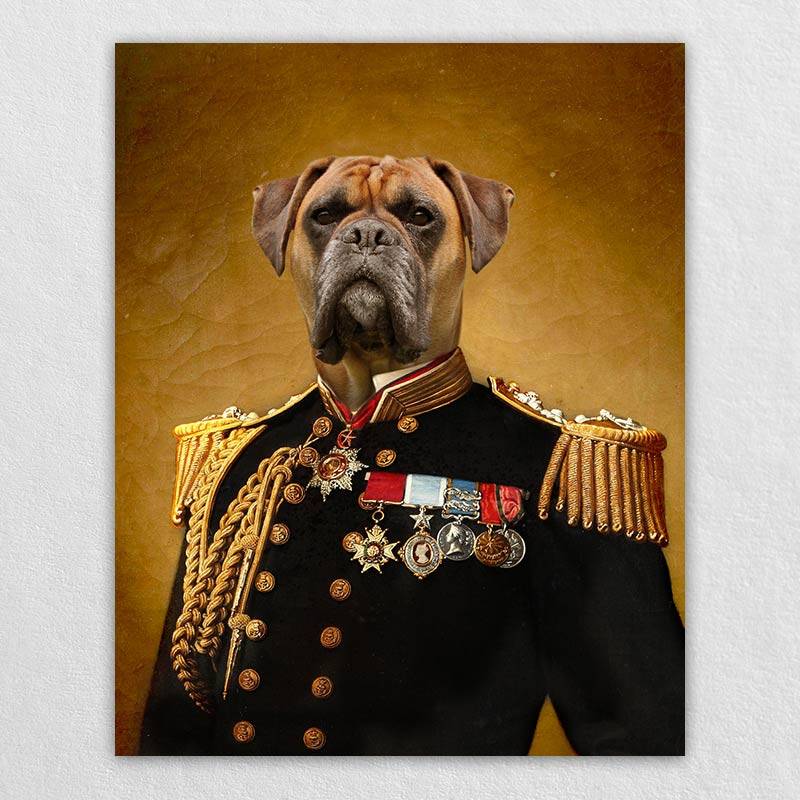 The Admiral Custom Pet Canvas