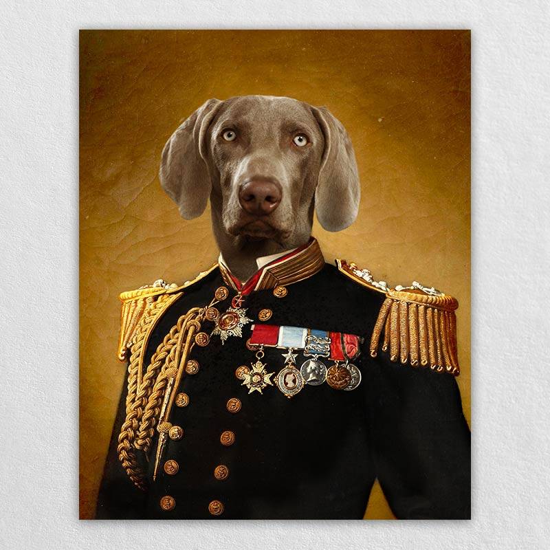 The Admiral Custom Pet Canvas