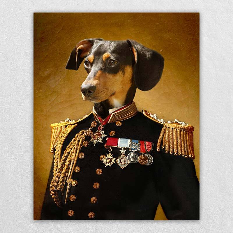 The Admiral Custom Pet Canvas