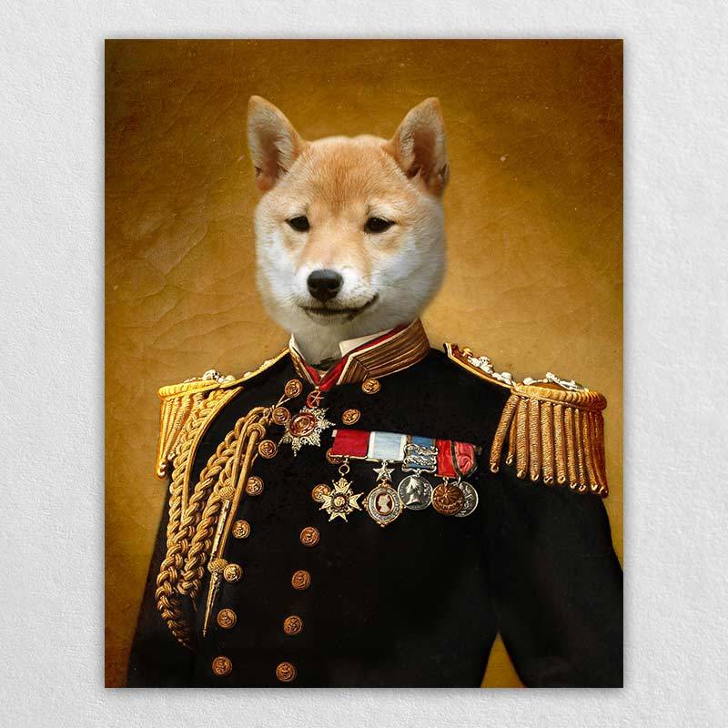 The Admiral Custom Pet Canvas