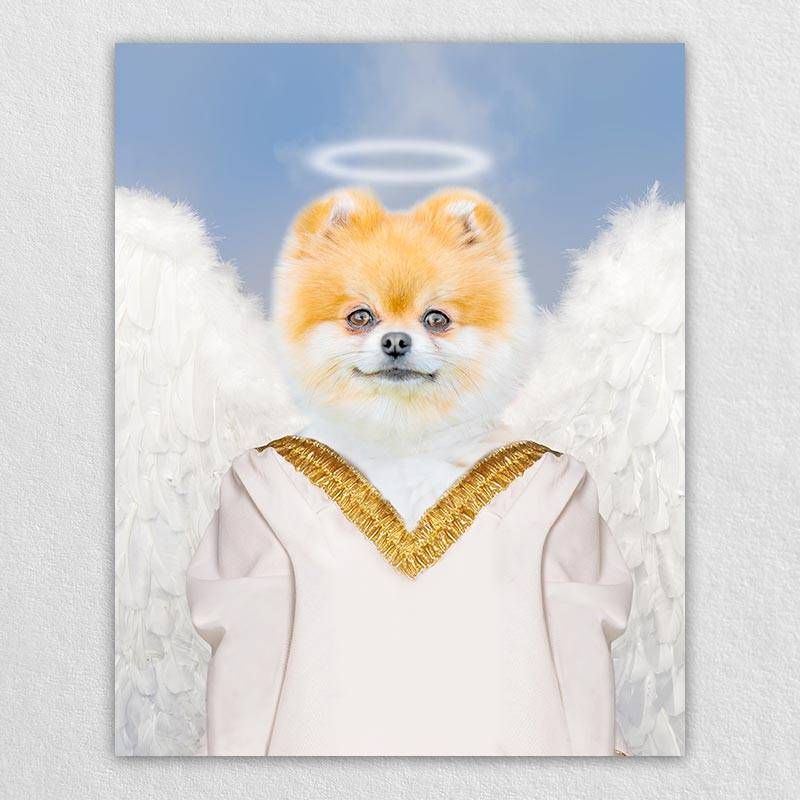 Angel Dog Painting Custom Pet Portraits