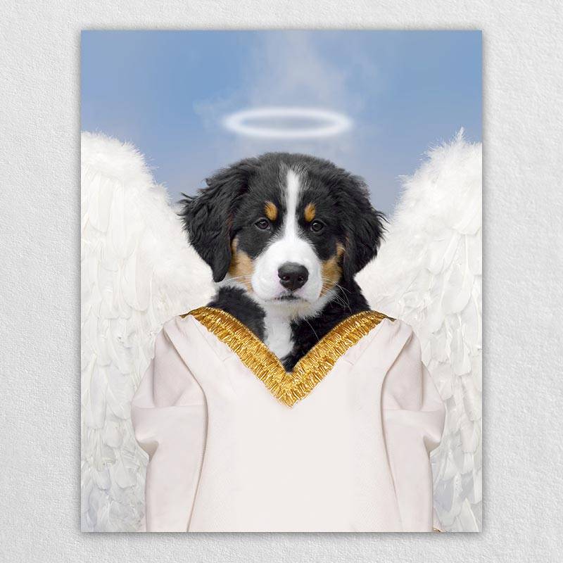 Angel Dog Painting Custom Pet Portraits