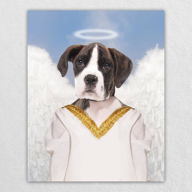 Angel Dog Painting Custom Pet Portraits