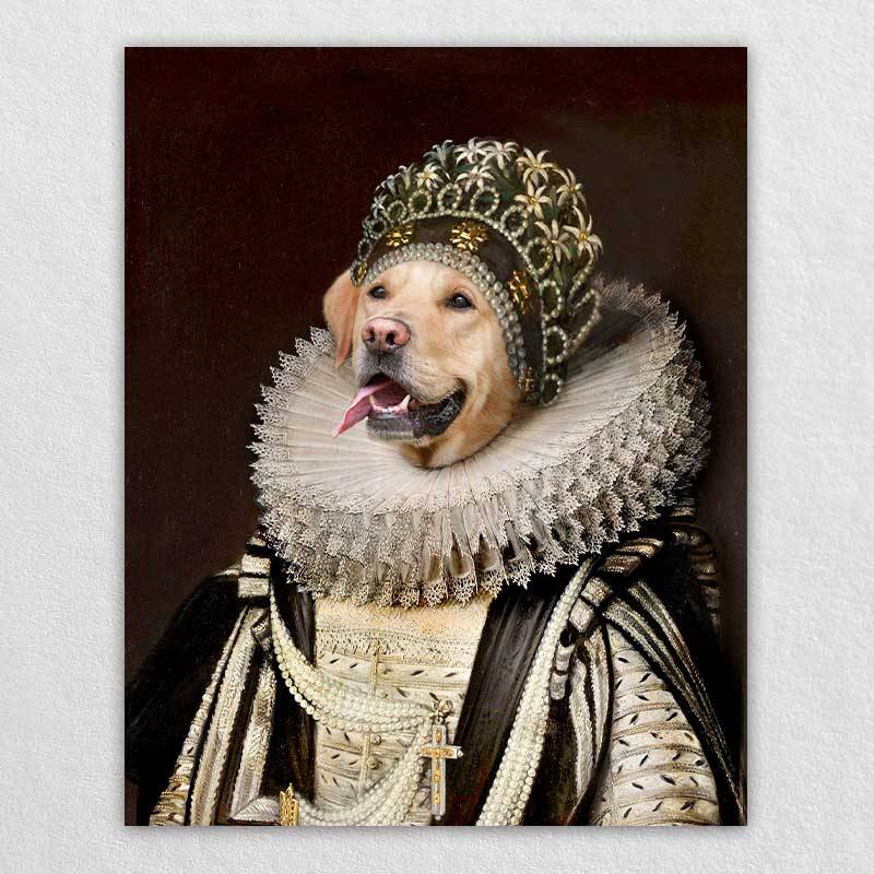 Custom Royal Dog Painting Pet Artwork